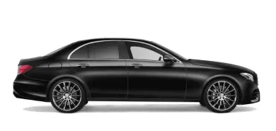 Black Mercedes-Benz E-Class sedan