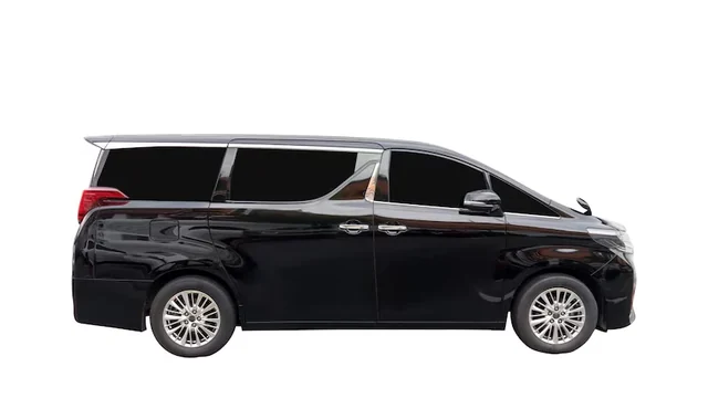 Black Toyota Alphard premium MPV